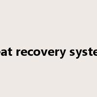 heat recovery system是什么意思