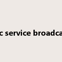 public service broadcasting是什么意思