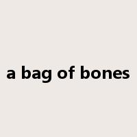 a bag of bones是什么意思