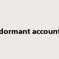 dormant account是什么意思