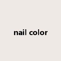 nail color是什么意思