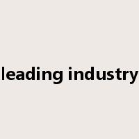 leading industry是什么意思