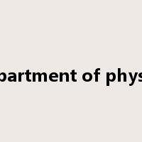 department of physics是什么意思