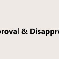 Approval & Disapproval是什么意思