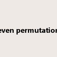 even permutation是什么意思