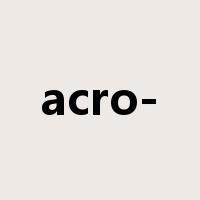 acro-是什么意思