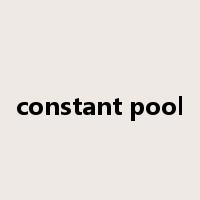 constant pool是什么意思