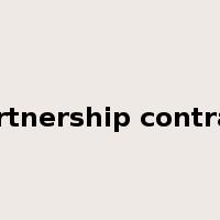 partnership contract是什么意思