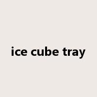 ice cube tray是什么意思