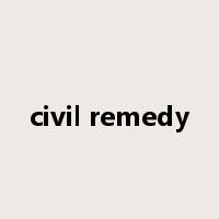 civil remedy是什么意思