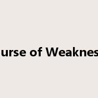 Curse of Weakness是什么意思