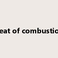 heat of combustion是什么意思