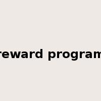 reward program是什么意思