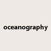oceanography是什么意思
