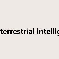 extraterrestrial intelligence是什么意思