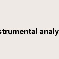 instrumental analysis是什么意思