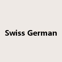 Swiss German是什么意思