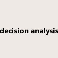 decision analysis是什么意思