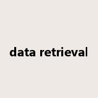 data retrieval是什么意思