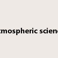 atmospheric science是什么意思
