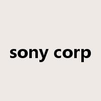 sony corp是什么意思