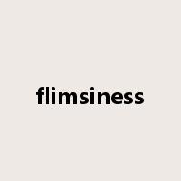 flimsiness是什么意思