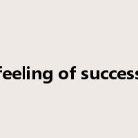 feeling of success是什么意思
