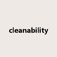 cleanability是什么意思
