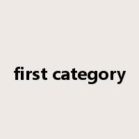 first category是什么意思