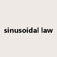 sinusoidal law是什么意思