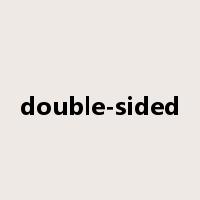 double-sided是什么意思