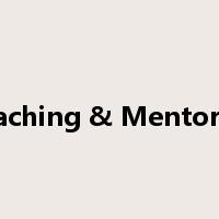 Coaching & Mentoring是什么意思