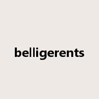 belligerents是什么意思