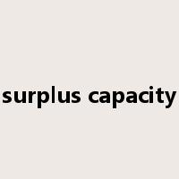 surplus capacity是什么意思