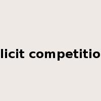 illicit competition是什么意思