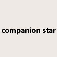 companion star是什么意思
