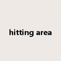 hitting area是什么意思