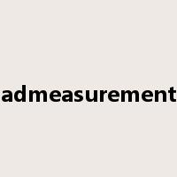 admeasurement是什么意思