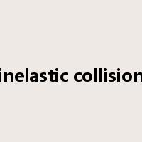 inelastic collision是什么意思