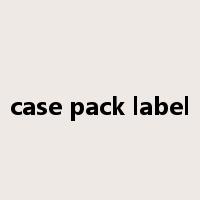 case pack label是什么意思