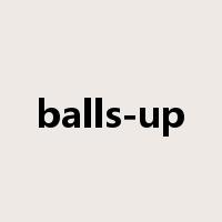 balls-up是什么意思