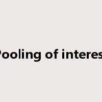 Pooling of interest是什么意思