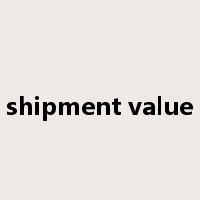 shipment value是什么意思
