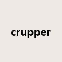 crupper是什么意思