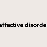 affective disorder是什么意思