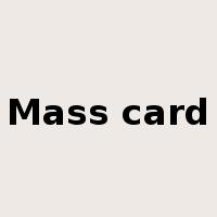 Mass card是什么意思