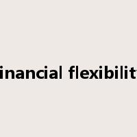 financial flexibility是什么意思
