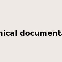 technical documentation是什么意思