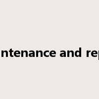 maintenance and repair是什么意思