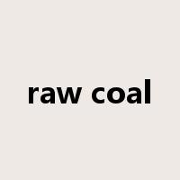 raw coal是什么意思